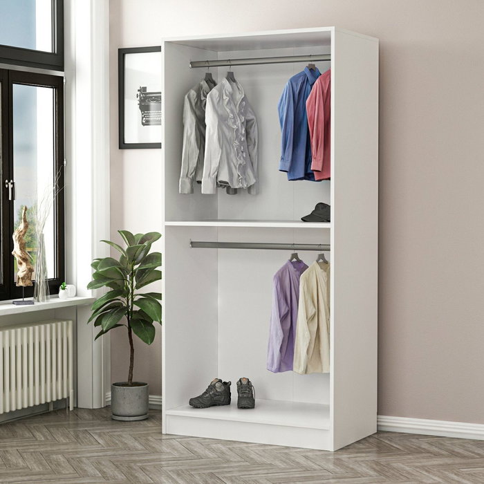 Hanah Home Armario Kale Glass Black - 210 Blanco y Negro